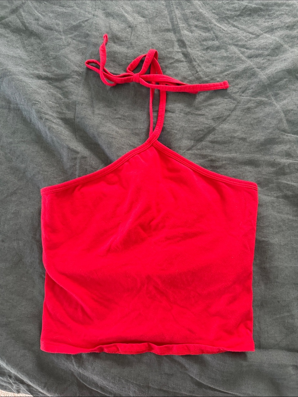 Hollister Red Halter Crop Camisole